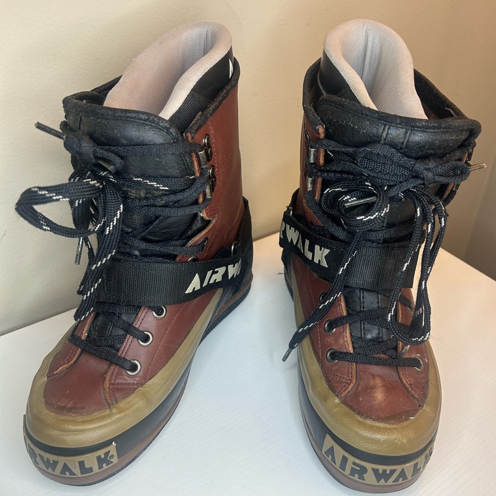 Airwalk Freeride Snowboard Boots Men’s Size 7 Rare Vintage Leather Thinsulate